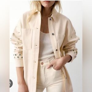 Zara studded jacket size M